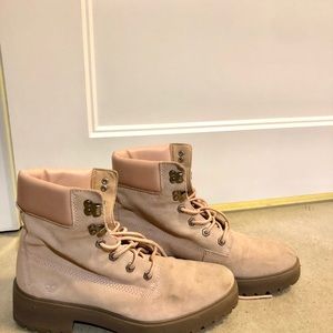 Pink Timberlands